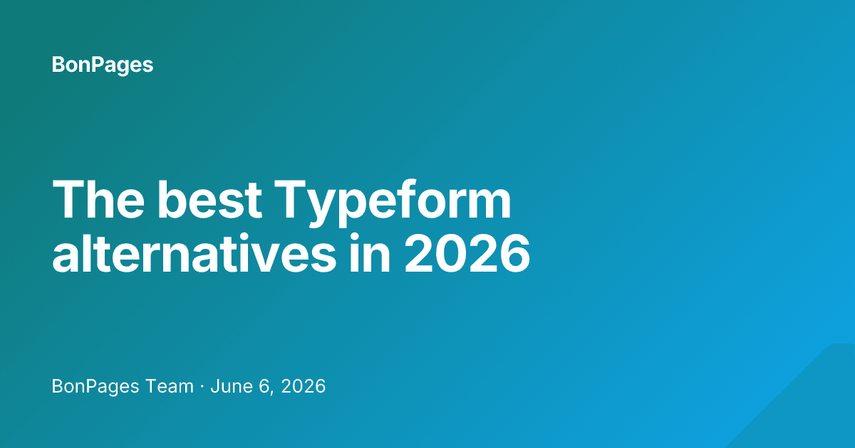 The best Typeform alternatives in 2026