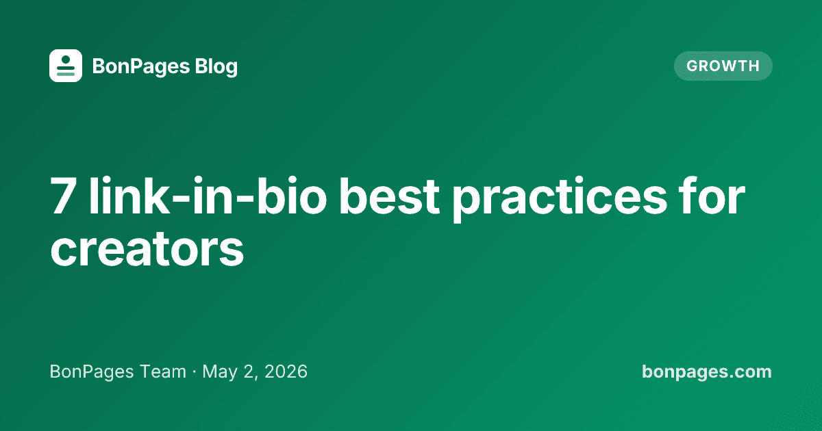 7 link-in-bio best practices for creators
