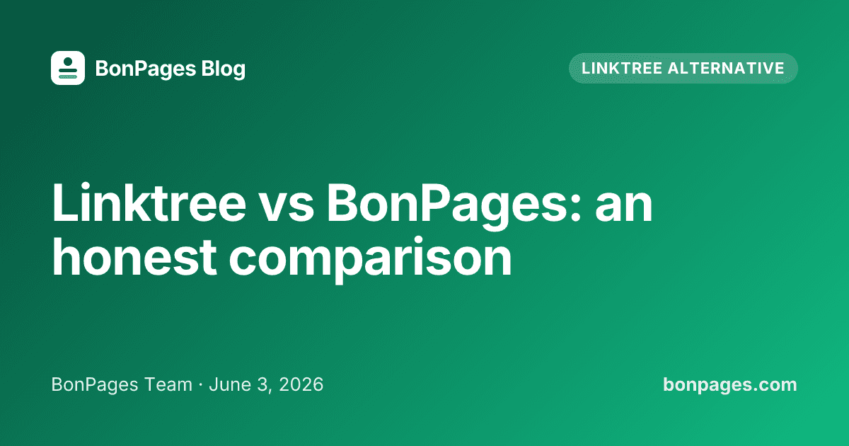 Linktree vs BonPages: an honest comparison