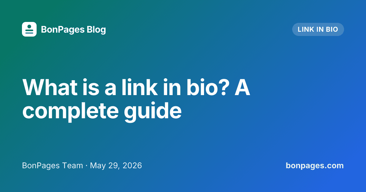 What is a link in bio? A complete guide