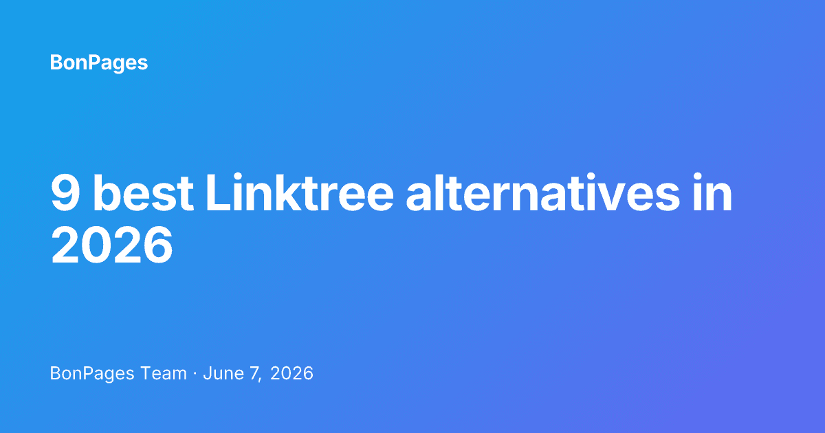 9 best Linktree alternatives in 2026