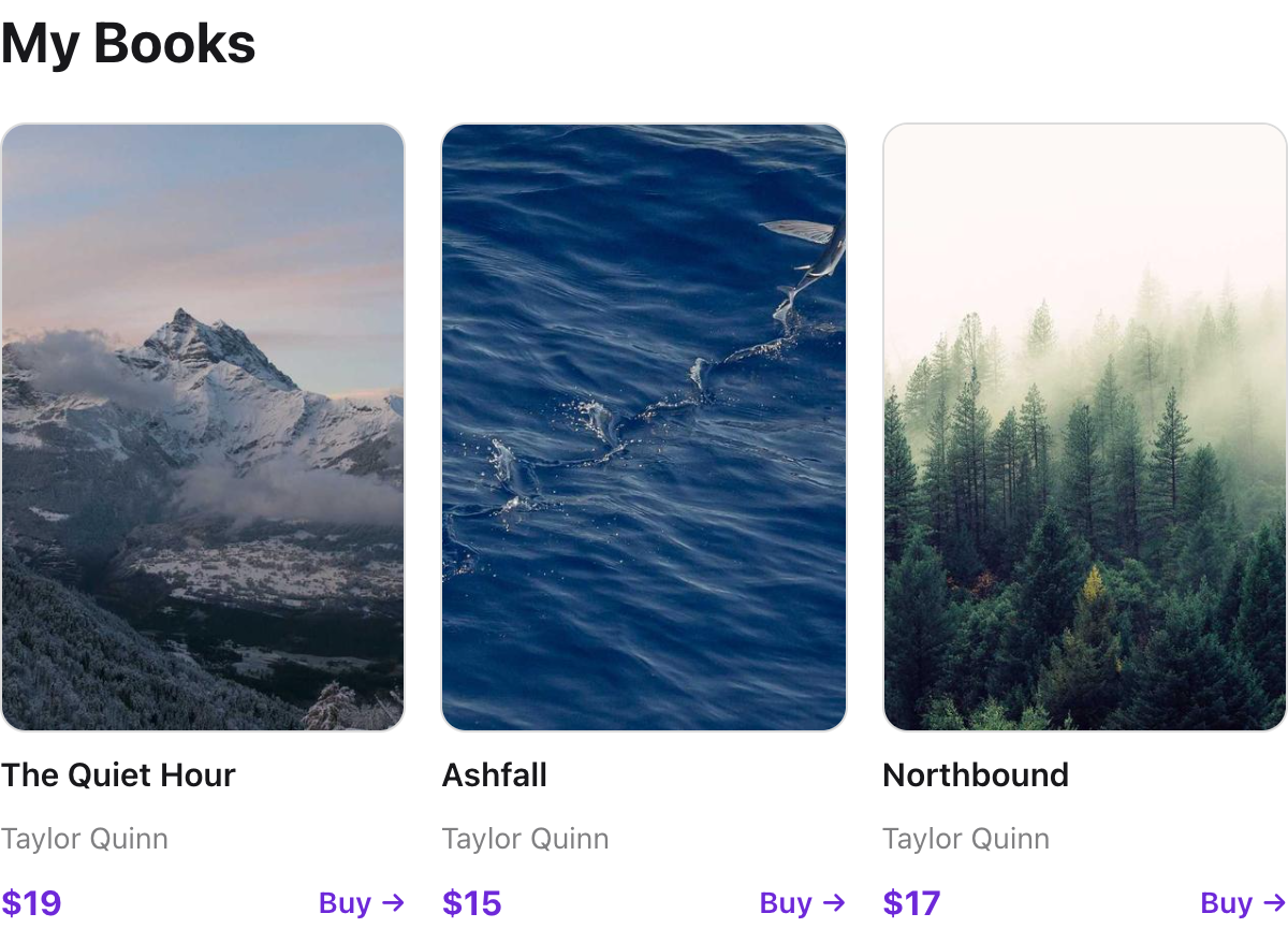 Books block preview