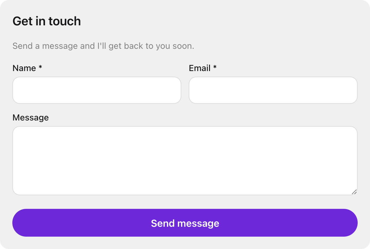 Form block preview