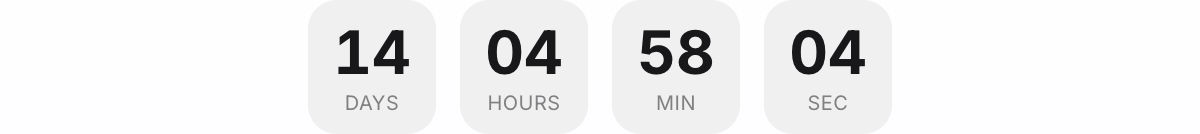 Countdown block preview